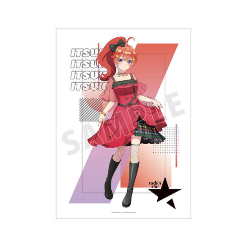 『五等分の花嫁∽』rockin’starコラボ 描き下ろし 中野五月 ロックアイドルver. A3マット加工ポスター【202501再販】