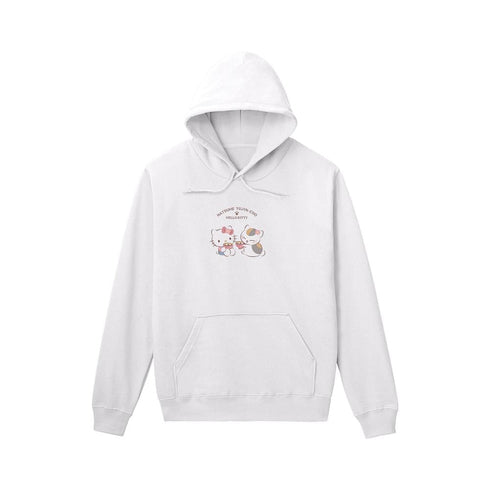 『夏目友人帳×サンリオキャラクターズ』ニャンコ先生×ハローキティ パーカーレディース