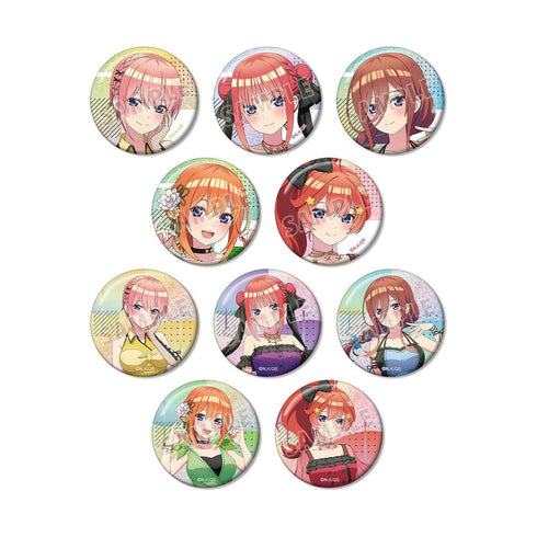 『五等分の花嫁∽』rockin’starコラボ 描き下ろし ロックアイドルver. トレーディングホログラム缶バッジ(単位/BOX)【202501再販】
