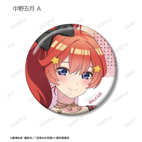 『五等分の花嫁∽』rockin’starコラボ 描き下ろし ロックアイドルver. トレーディングホログラム缶バッジ(単位/BOX)【202501再販】