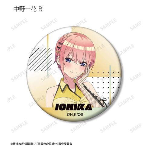 『五等分の花嫁∽』rockin’starコラボ 描き下ろし ロックアイドルver. トレーディングマット缶バッジ(単位/BOX)【202501再販】