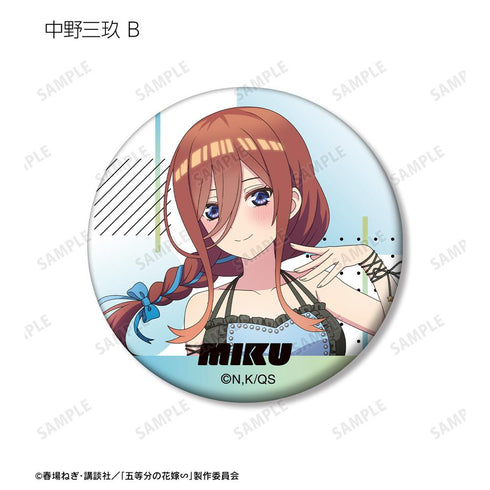 『五等分の花嫁∽』rockin’starコラボ 描き下ろし ロックアイドルver. トレーディングマット缶バッジ(単位/BOX)【202501再販】