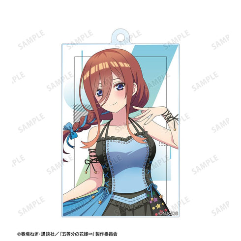 『五等分の花嫁∽』rockin’starコラボ 描き下ろし 中野三玖 ロックアイドルver. 2連ワイヤーBIGアクリルキーホルダー【202501再販】