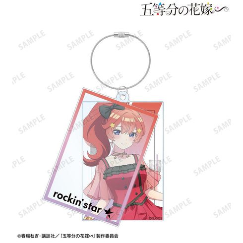 『五等分の花嫁∽』rockin’starコラボ 描き下ろし 中野五月 ロックアイドルver. 2連ワイヤーBIGアクリルキーホルダー【202501再販】