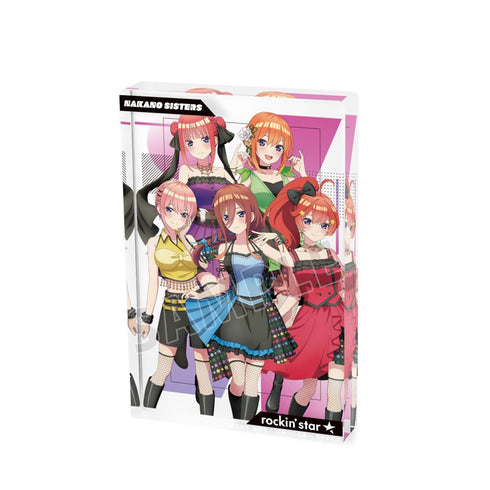 『五等分の花嫁∽』rockin’starコラボ 描き下ろし 集合 ロックアイドルver. アクリルブロック