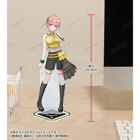 『五等分の花嫁∽』rockin’starコラボ 描き下ろし 中野一花 ロックアイドルver. 特大アクリルスタンド【202501再販】