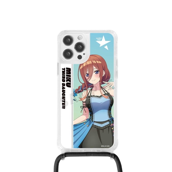 『五等分の花嫁∽』rockin’starコラボ 描き下ろし 中野三玖 ロックアイドルver. ショルダーiPhoneケース【202501再販】
