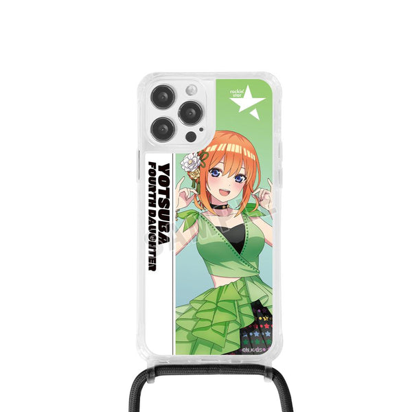 『五等分の花嫁∽』rockin’starコラボ 描き下ろし 中野四葉 ロックアイドルver. ショルダーiPhoneケース【202501再販】