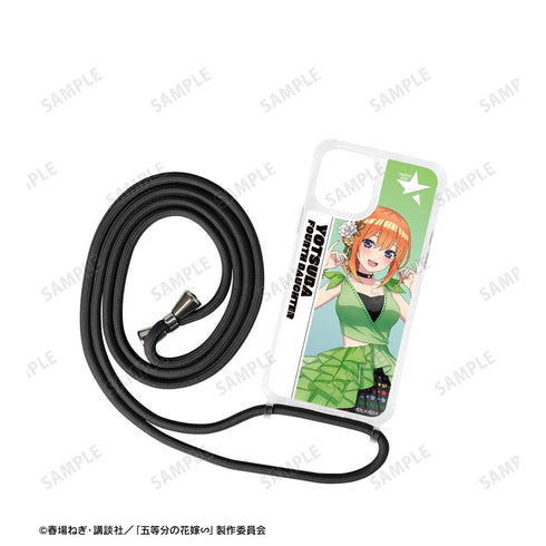 『五等分の花嫁∽』rockin’starコラボ 描き下ろし 中野四葉 ロックアイドルver. ショルダーiPhoneケース【202501再販】
