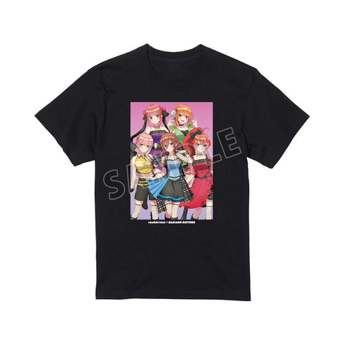 『五等分の花嫁∽』rockin’starコラボ 描き下ろし 集合 ロックアイドルver. Tシャツメンズ【202501再販】
