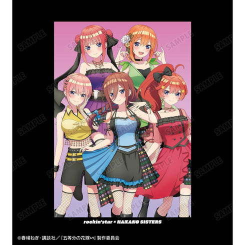 『五等分の花嫁∽』rockin’starコラボ 描き下ろし 集合 ロックアイドルver. Tシャツメンズ【202501再販】