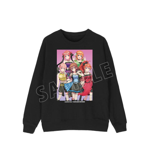 『五等分の花嫁∽』rockin’starコラボ 描き下ろし 集合 ロックアイドルver. トレーナーレディース【202501再販】