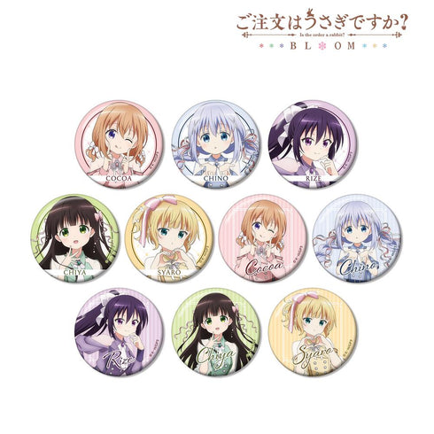 『ご注文はうさぎですか? BLOOM』描き下ろし アイドル制服ver. トレーディング缶バッジ(単位/BOX)【202507再販】