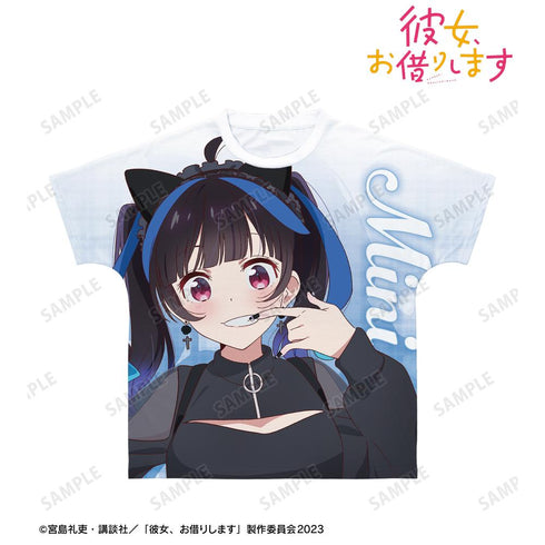 『彼女、お借りします』描き下ろし 八重森みに ガーリーファッションver. フルグラフィックTシャツユニセックス【202501再販】