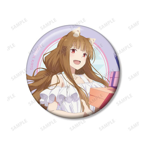 『狼と香辛料 MERCHANT MEETS THE WISE WOLF』描き下ろし ホロ キレイめファッションでお買い物ver. 缶バッジ2個セット【202603再販】