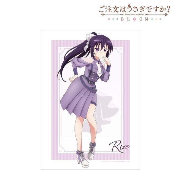 《是兔子嗎?BLOOM》全新繪製 莉澤 偶像制服版 A3霧面加工海報【202604再版】