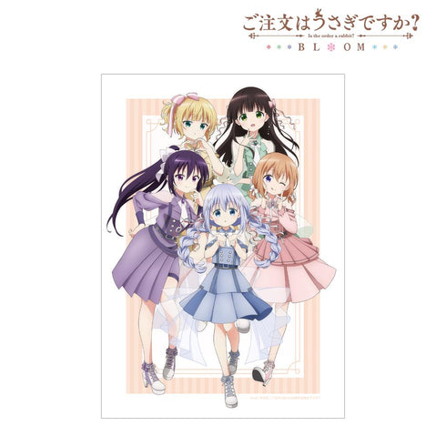 『ご注文はうさぎですか? BLOOM』描き下ろし 集合 アイドル制服ver. A3マット加工ポスター【202507再販】