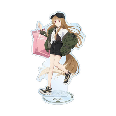 『狼と香辛料 MERCHANT MEETS THE WISE WOLF』描き下ろし ホロ カジュアルファッションでお買い物ver. BIGアクリルスタンド【202603再販】