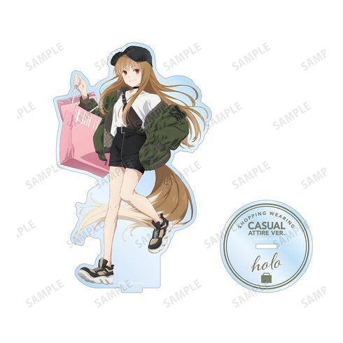 『狼と香辛料 MERCHANT MEETS THE WISE WOLF』描き下ろし ホロ カジュアルファッションでお買い物ver. BIGアクリルスタンド【202603再販】