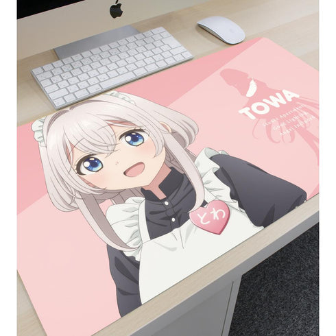 『ワンルーム、日当たり普通、天使つき。』描き下ろし とわ メイドver. マルチデスクマット【202502再販】