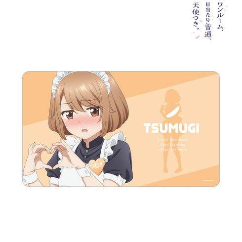 『ワンルーム、日当たり普通、天使つき。』描き下ろし 堤つむぎ メイドver. マルチデスクマット【202502再販】