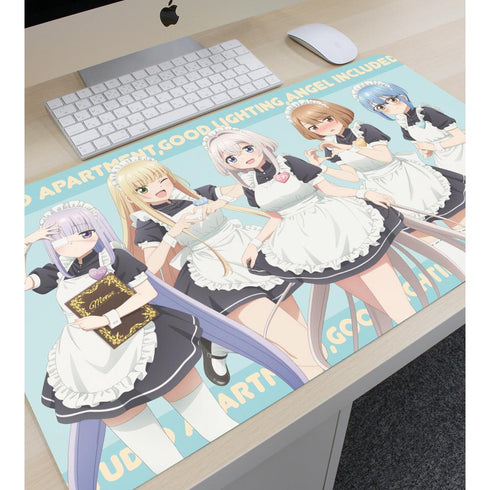 『ワンルーム、日当たり普通、天使つき。』描き下ろし 集合 メイドver. マルチデスクマット【202502再販】