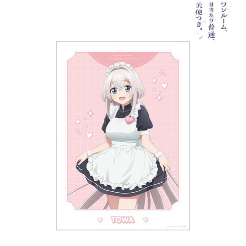 『ワンルーム、日当たり普通、天使つき。』描き下ろし とわ メイドver. A3マット加工ポスター【202502再販】