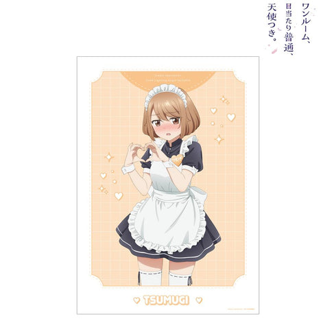 『ワンルーム、日当たり普通、天使つき。』描き下ろし 堤つむぎ メイドver. A3マット加工ポスター【202502再販】