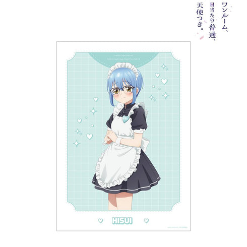 『ワンルーム、日当たり普通、天使つき。』描き下ろし 蔓深ひすい メイドver. A3マット加工ポスター【202502再販】
