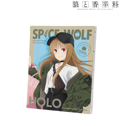 『狼と香辛料 MERCHANT MEETS THE WISE WOLF』描き下ろし ホロ カジュアルファッションでお買い物ver. キャンバスボード【202603再販】