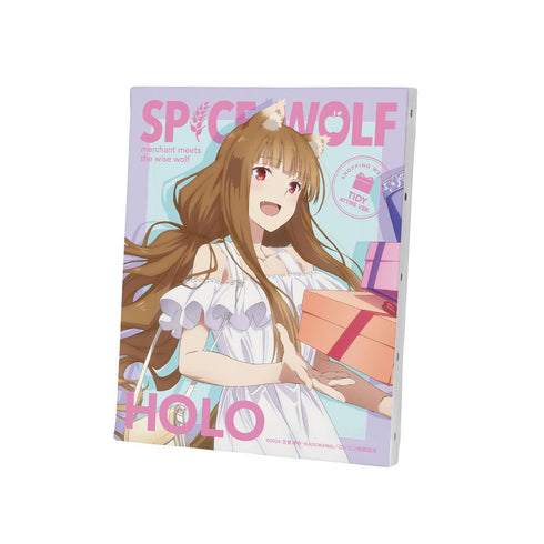 『狼と香辛料 MERCHANT MEETS THE WISE WOLF』描き下ろし ホロ キレイめファッションでお買い物ver. キャンバスボード【202603再販】