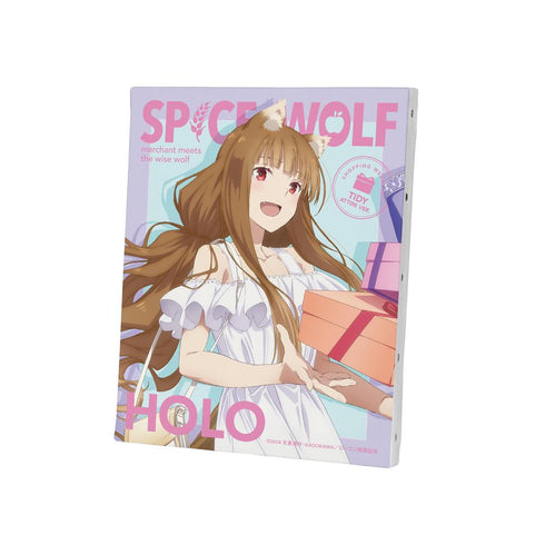 『狼と香辛料 MERCHANT MEETS THE WISE WOLF』描き下ろし ホロ キレイめファッションでお買い物ver. キャンバスボード【202502再販】
