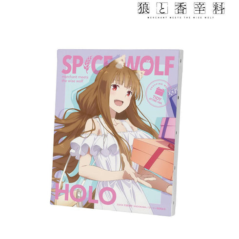 『狼と香辛料 MERCHANT MEETS THE WISE WOLF』描き下ろし ホロ キレイめファッションでお買い物ver. キャンバスボード【202502再販】