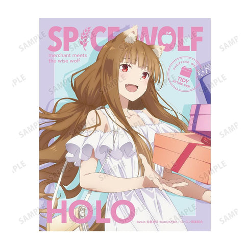『狼と香辛料 MERCHANT MEETS THE WISE WOLF』描き下ろし ホロ キレイめファッションでお買い物ver. キャンバスボード【202603再販】