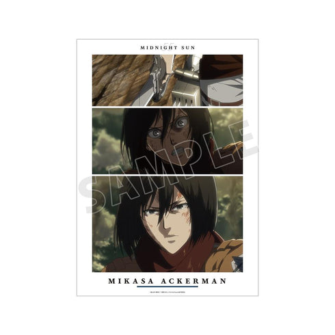 『進撃の巨人』ミカサ 場面写A3マット加工ポスター【202603再販】
