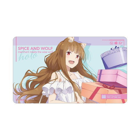 『狼と香辛料 MERCHANT MEETS THE WISE WOLF』描き下ろし ホロ キレイめファッションでお買い物ver. マルチデスクマット【202502再販】