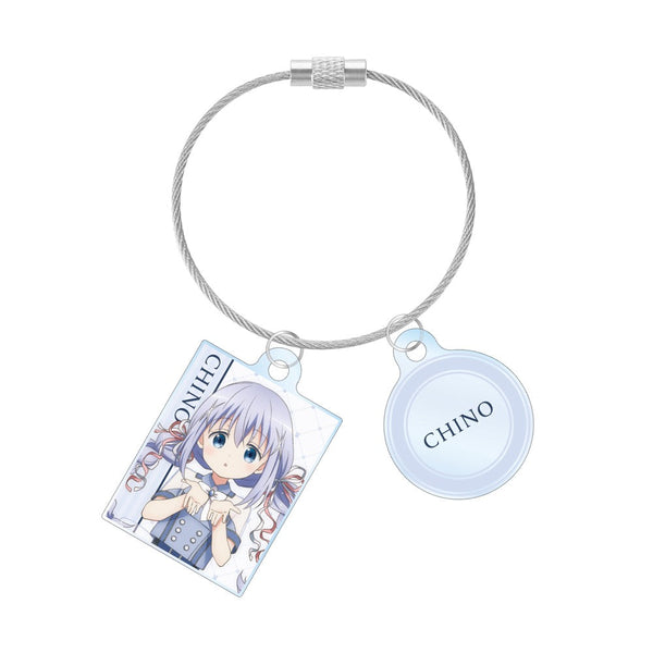 『ご注文はうさぎですか? BLOOM』描き下ろし チノ アイドル制服ver. 2連ワイヤーアクリルキーホルダー