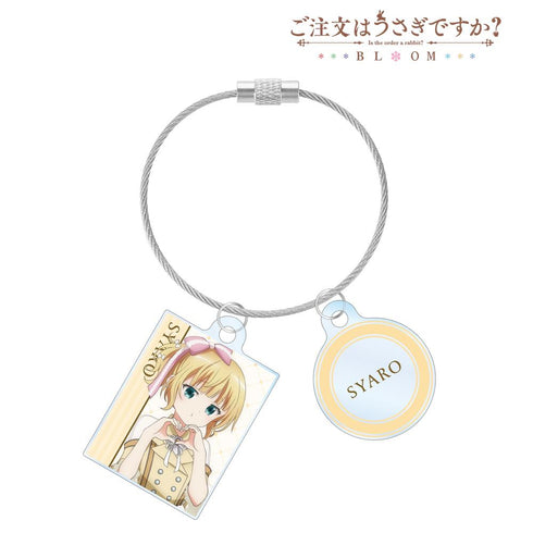 『ご注文はうさぎですか? BLOOM』描き下ろし シャロ アイドル制服ver. 2連ワイヤーアクリルキーホルダー【202507再販】