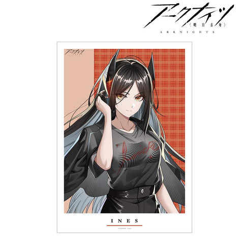 『アークナイツ』描き起こしイラスト イネス ショッピングver. A3マット加工ポスター【202503再販】