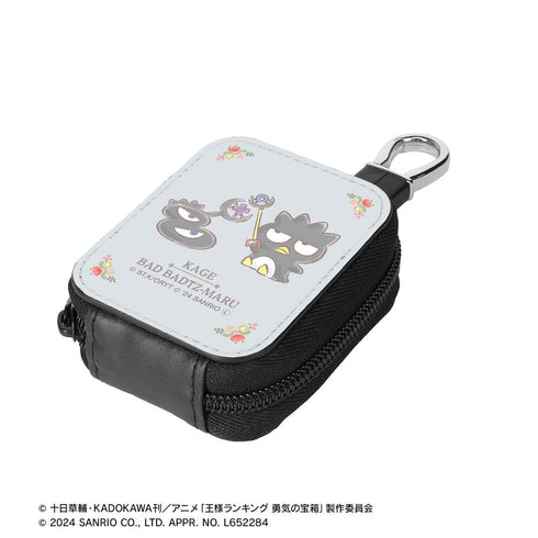 『王様ランキング×サンリオキャラクターズ』カゲ×バッドばつ丸 合皮レザーミニポーチ