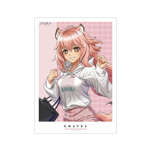 『アークナイツ』描き起こしイラスト グラベル ショッピングver. A3マット加工ポスター【202607再販】