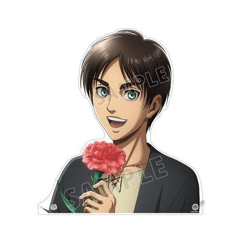『進撃の巨人』描き下ろし エレン Flower Shop ver. 特大ダイカットアクリルパネル【202504再販】