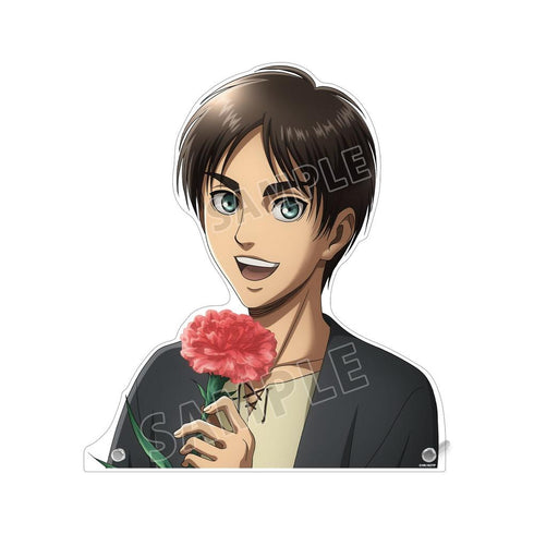『進撃の巨人』描き下ろし エレン Flower Shop ver. 特大ダイカットアクリルパネル【202603再販】