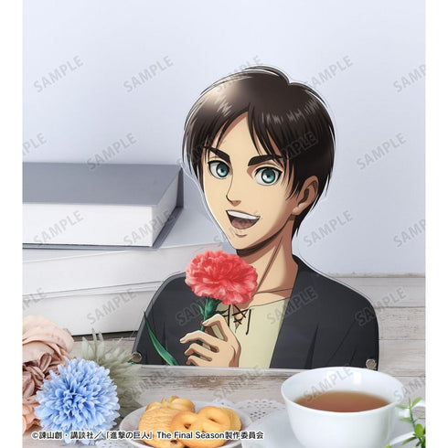 『進撃の巨人』描き下ろし エレン Flower Shop ver. 特大ダイカットアクリルパネル【202603再販】