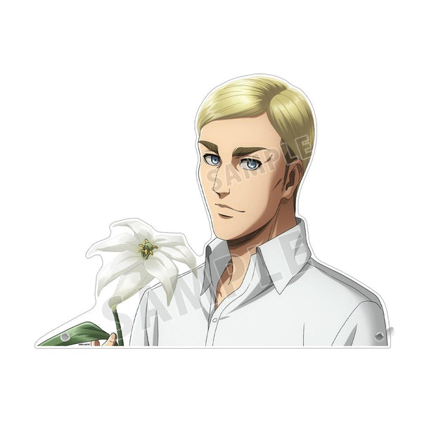 『進撃の巨人』描き下ろし エルヴィン Flower Shop ver. 特大ダイカットアクリルパネル【202510再販】