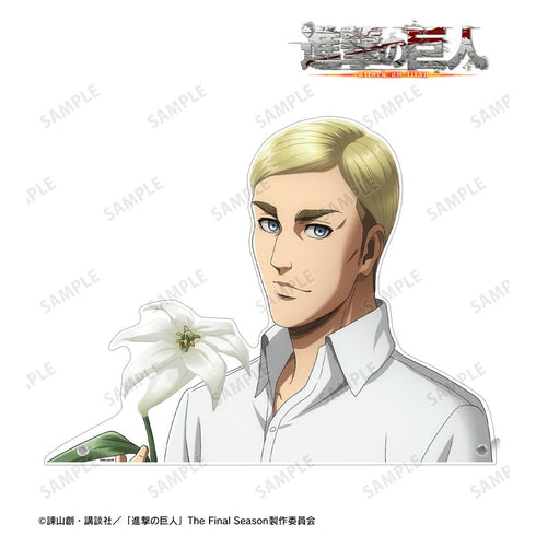 『進撃の巨人』描き下ろし エルヴィン Flower Shop ver. 特大ダイカットアクリルパネル【202504再販】