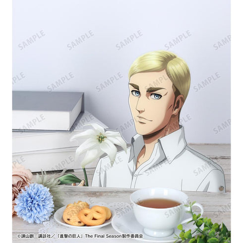 『進撃の巨人』描き下ろし エルヴィン Flower Shop ver. 特大ダイカットアクリルパネル【202504再販】