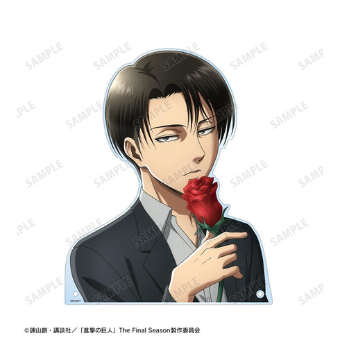 『進撃の巨人』描き下ろし リヴァイ Flower Shop ver. 特大ダイカットアクリルパネル【202510再販】