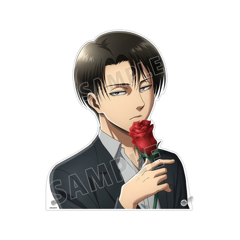 『進撃の巨人』描き下ろし リヴァイ Flower Shop ver. 特大ダイカットアクリルパネル