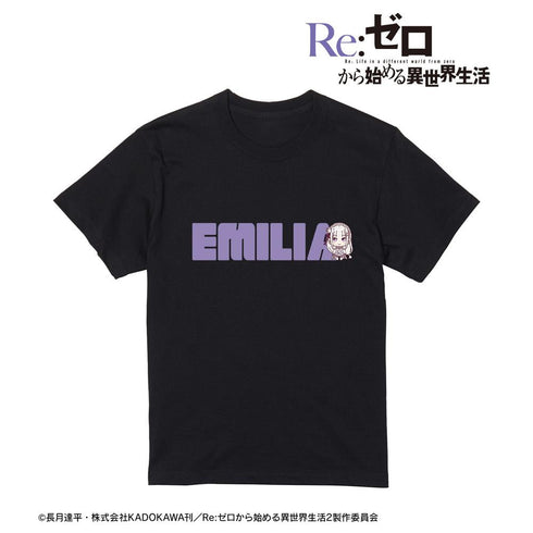 『Re:ゼロから始める異世界生活』エミリア ちょこんと! Tシャツメンズ【202506再販】
